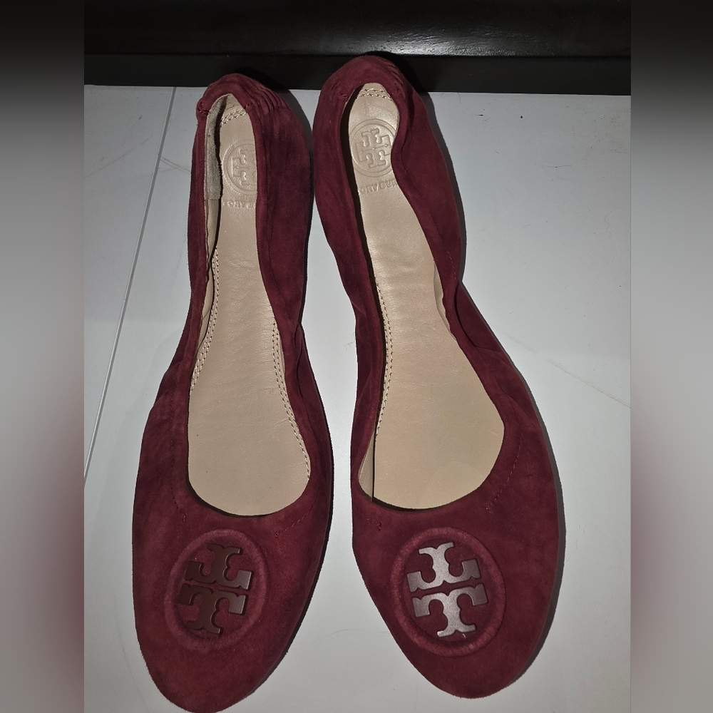 Tory Burch Suede Ballet Flats